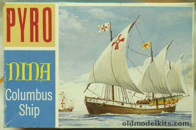 Pyro Nina Columbus Ship, B376-75 plastic model kit